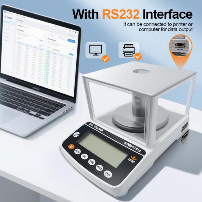 가독성 0.001g 실험실 정밀 균형 실험실 기기 분석 균형 척도 1