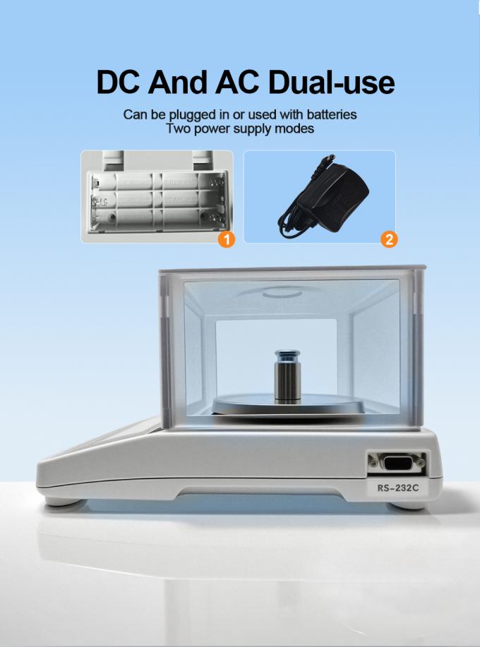 가독성 0.001g 실험실 정밀 균형 실험실 기기 분석 균형 척도 2