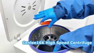Cenlee16K 16000rpm 고정 각도 로터 벤치탑 고속 원심 분리기 LCD 화면