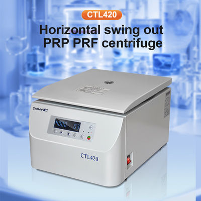 CTL420 플라즈마 분리 실험실 원심분리기 DC 브러시리스 모터와 함께 PRP 자동 균형 원심분리기
