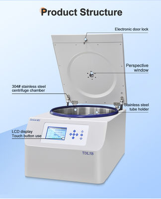 TDL5B 다기능 PRP 지방 추출 원심분리장품 엑스 그램의 최대 RCF 4390 x g 및 미용 전문가의 최대 RPM 5000 r/min