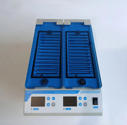 두 개의 독립적인 작동 큐베이터 37C 혈액 그룹 카드 젤 카드 큐베이터