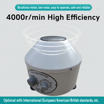 센리 800D 벤치탑 원심분기 4000rpm 속도 1790xg 힘과 6x20ml 생물 의학 실험실 용량